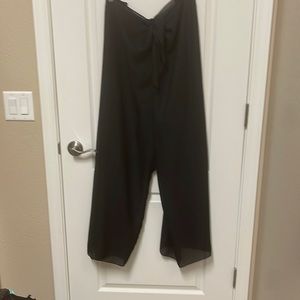 Dotti Swimwear Polyester Shear Coverup Pants w/ Tie | Color: Black | Size:2X